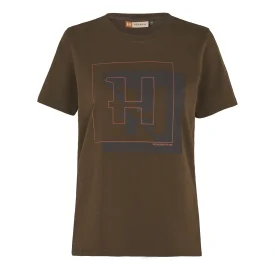 Koszulka damska HARKILA  H-logo S/S - Willow green (10962002900)